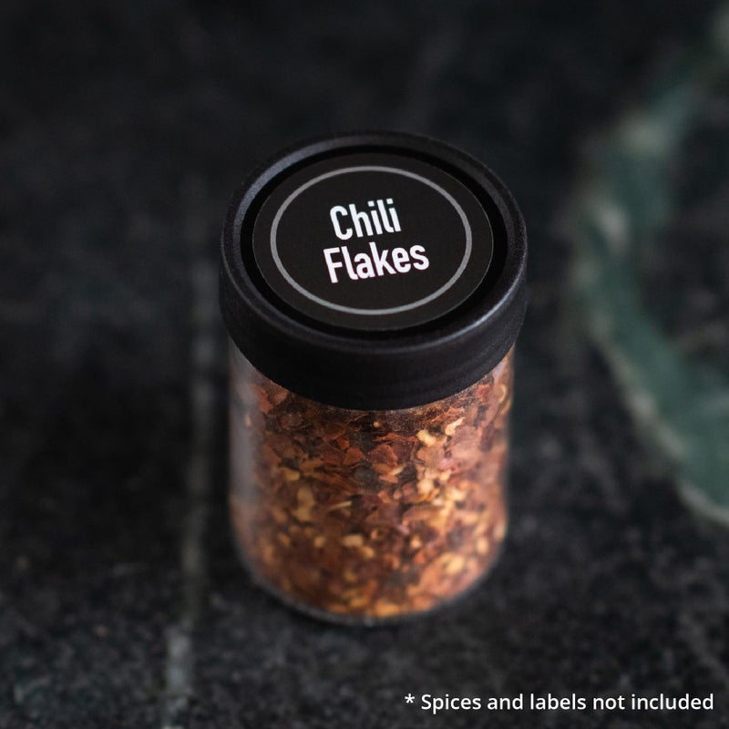 AllSpice 3â€ Glass Spice Jars 3 fluid ounces- 18 pack - Image 5